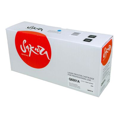 Картридж Q6001A для HP Color LaserJet 1600, 2605, 2600N, CM1015, Canon LBP-5000 Sakura голубой фото