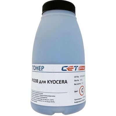 Тонер PK208 для KYOCERA Ecosys M5521cdw, M5521cdn, P5021cdn, P5026cdw, M5526cdn (CET) 50 г голубой