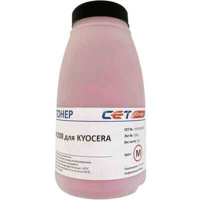 Тонер PK208 для KYOCERA Ecosys M5521cdw, M5521cdn, P5021cdn, P5026cdw, M5526cdn (CET) 50 г пурпурный