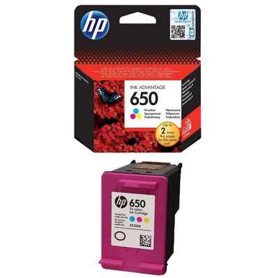 Картридж 650 для HP DeskJet Ink Advantage 2515, 1515, 2545, 3515 CZ101AE триколор фото