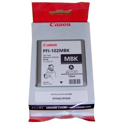 Картридж PFI-102MBK для Canon iPF750, iPF605, iPF710, iPF610, iPF765, iPF650 матовый черный фото