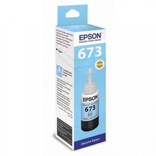 Чернила 673 для EPSON L805, L800, L1800, L850, L810 T6735 C13T67354A светло-голубые