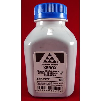 Тонер XEROX Phaser 6000/6010/6015/6125/6128/6130 (фл. 40г) AQC фас.Россия черный фото