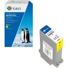 Картридж PFI-107Y для Canon imageProGRAF iPF770, iPF670, iPF780, iPF680 G&G желтый