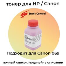 Тонер TN-HP-252 для HP Color LaserJet M282nw, M182n Сanon LBP623cdw, Mf641cw GRAFIT 100 г пурпурный