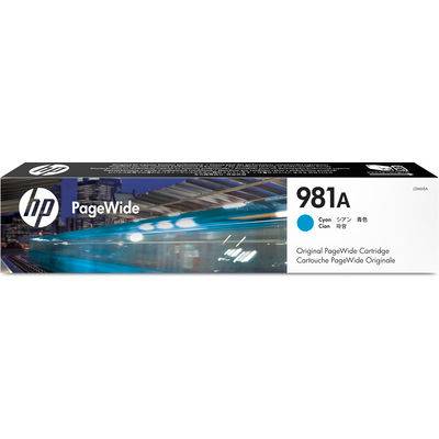 Картридж HP 981A струйный голубой (6000 стр) фото