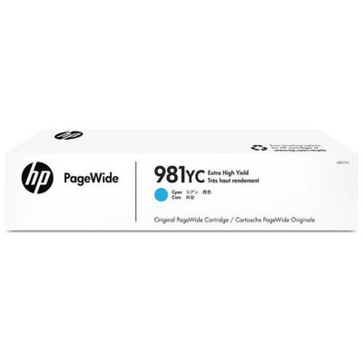 Картридж HP 981YС Extra High Yield голубой фото