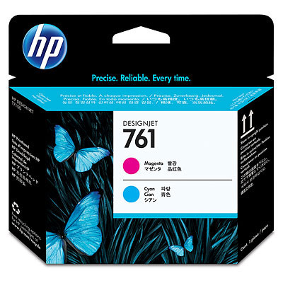Печатающая головка HP 761 пурпурная и голубая фото