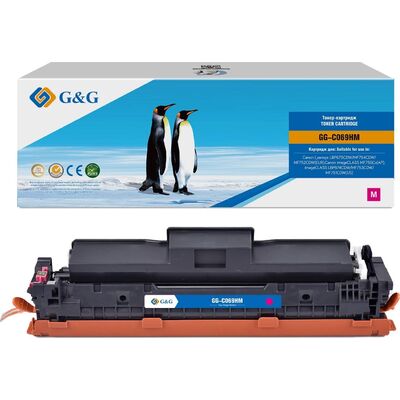 Картридж 069HM для Canon I-Sensys MF752Cdw, MF754Cdw 5.5k G&G пурпурный