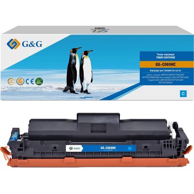Картридж 069HC для Canon I-Sensys MF752Cdw, MF754Cdw 5.5k G&G голубой фото