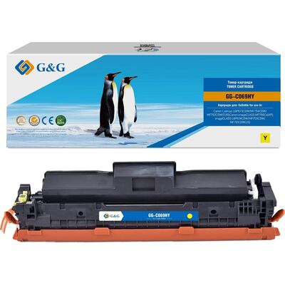 Картридж 069HY для Canon I-Sensys MF752Cdw, MF754Cdw 5.5k G&G желтый