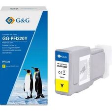 Картридж PFI-320Y для Canon imagePROGRAF TM-200 2893C001 300ml G&G желтый