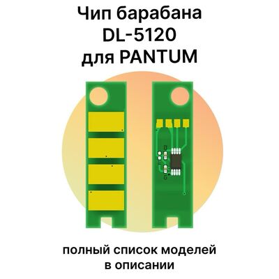 Чип барабана DL-5120 для Pantum BM5100ADW, BM5100ADN, BP5100DN, BM5100FDN, BM5100FDW, BP5100DW 30K фото