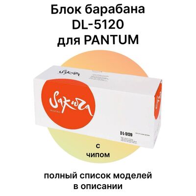 Драм-картридж DL-5120 для Pantum BM5100ADN, BM5100ADW, BP5100DN, BM5100FDN 30k Sakura фото