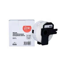 Этикетка DK11201 для Brother QL1060N, QL580N, QL-56 S'OK черный на белом, 29мм/400 наклеек