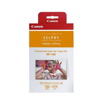 Набор Canon RP-108 Ink/Paper set для SELPHY CP1300/1200/910/820 (8568B001) фото