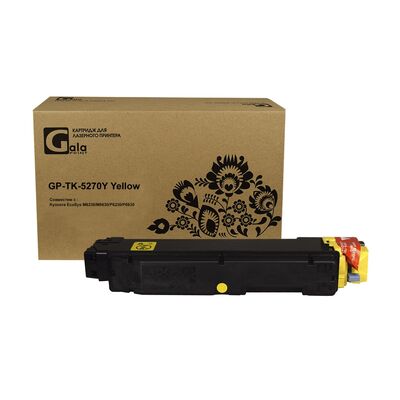 Картридж TK-5270Y для Kyocera ECOSYS M6230cidn, M6630cidn, P6230cdn GalaPrint + бункер желтый фото
