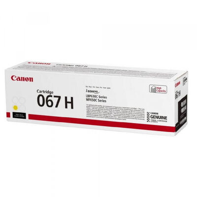 Картридж 067HY для Canon i-SENSYS MF655Cdw, LBP631CW 2,35K желтый фото