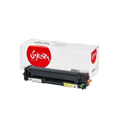 Картридж 055Y для Canon MF742Cdw, MF746Cx (чип без счетчика копий) Sakura желтый