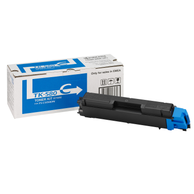 Картридж TK-580C для KYOCERA Ecosys P6021CDN, Fs-C5150DN голубой фото