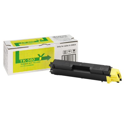 Картридж TK-580Y для KYOCERA Ecosys P6021CDN, Fs-C5150DN желтый фото