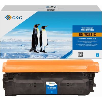 Картридж W2121X для HP LaserJet Pro M104a, M132nw 10K G&G голубой фото