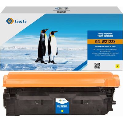 Картридж W2122X для HP LaserJet Pro M104a, M132nw 10K G&G желтый фото