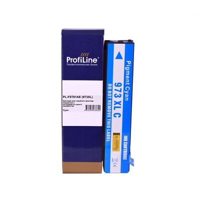 Картридж 973X для HP PageWide Pro 477, 452, 452dw, P57750 F6T81AE ProfiLine голубой