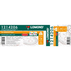 Бумага LOMOND инженерная "Премиум", офсетная  841мм х 80м  80 г/м2  втулка 3"/76мм