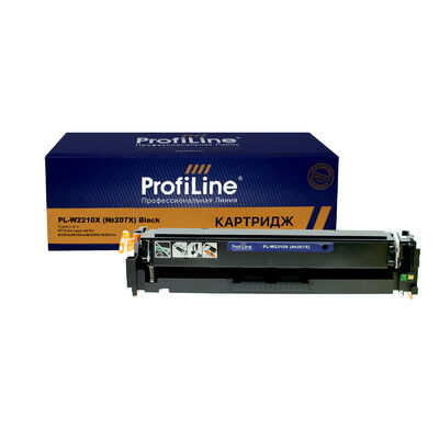 Картридж W2210X (№207X) для HP Color LaserJet Pro M282nw, M283fdw, M255nw, M283fdn ProfiLine черный фото