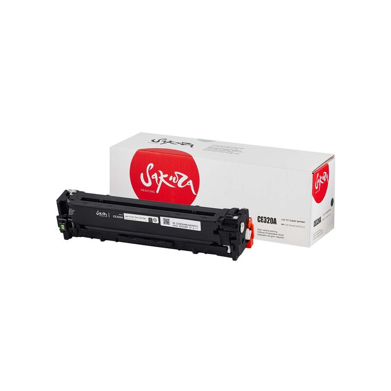 КартриджCE320AдляHPColorLaserJetCP1525n,CM1415FN,CM1415FNWSakuraчерный