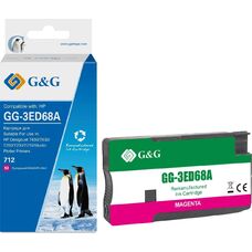 Картридж 712 для HP DesignJet T630, T230, T650 3ED68A G&G пурпурный