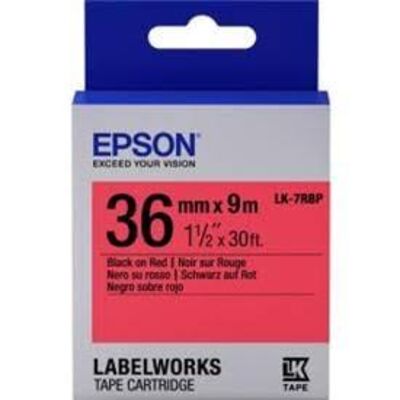 Картридж 657004 EPSON с лентой LK-7RBP (Лента пастельная 36мм, Красн./Черн. для LW-900P) фото