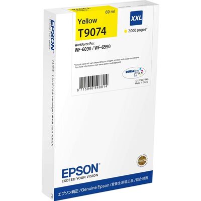 Картридж T9074 для EPSON WF-6090/6590  экстраповышенной емкости желтый фото