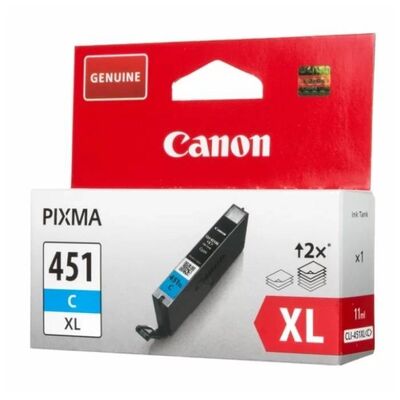 Картридж CANON CLI-451XL C увеличенной емкости голубой фото