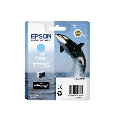 Картридж T7605 для Epson SC-P600 светло-голубой фото