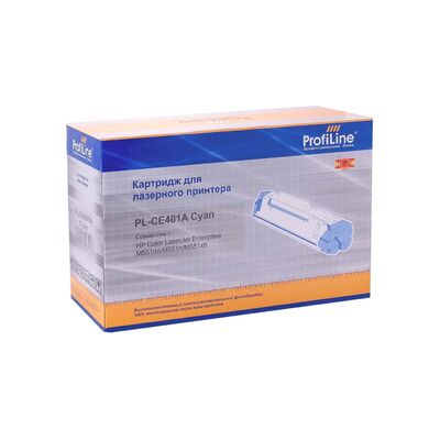 Картридж CE401A (№507A) для HP LaserJet M551, M570dn, M70dw, M551dn, M570 ProfiLine голубой фото