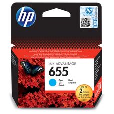 Картридж 655 для HP DeskJet Ink Advantage 3525, 5525, 6525 голубой