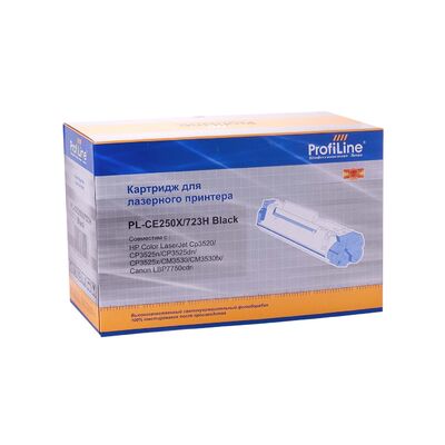 Картридж CE250X/723H для HP Color LaserJet CP3525, CP3525n, CP3525dn, CM3530 ProfiLine черный фото