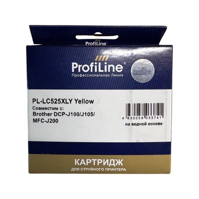 Картридж LC-525 XLY для Brother DCP-J100, DCP-J105, MFC-J200 ProfiLine желтый