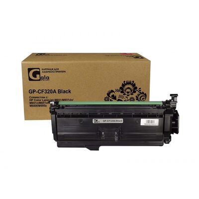 Картридж CF320A для HP LaserJet M651n, M651, M680 GalaPrint черный фото