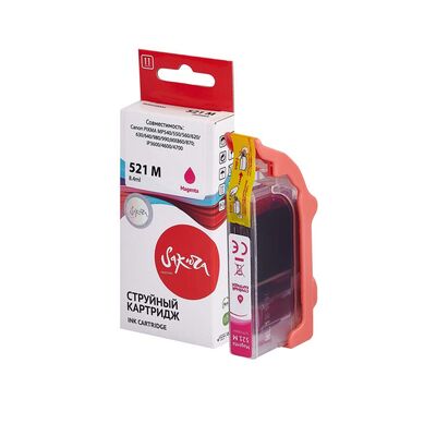 Картридж CLI-521M для Canon Pixma iP3600, MP550, MP540 2935B004 Sakura пурпурный фото