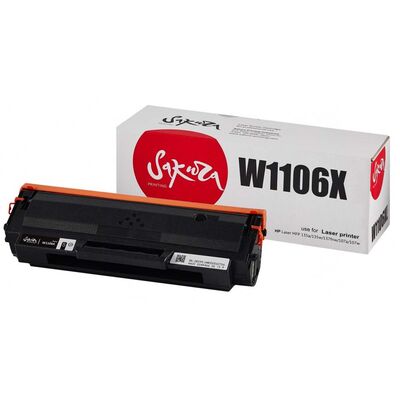 Картридж W1106X 106A для HP Laser 135W MFP, 107R, 107A, 135R, 135A, 107 2500 стр. Sakura фото