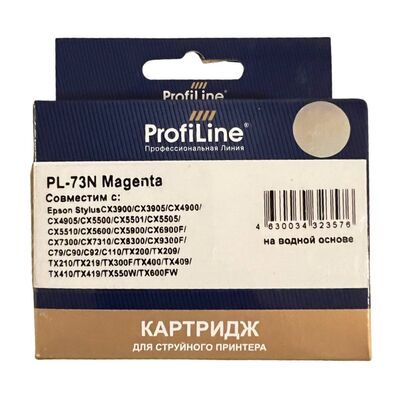 Картридж 0733N для Epson Stylus TX210, CX3900, CX7300, TX410, CX4900, TX200, TX219 ProfiLine пурпурный