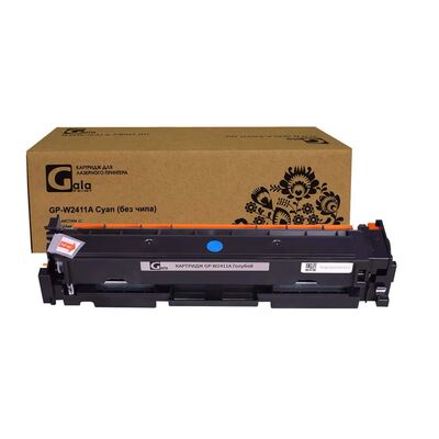 Картридж W2411A для HP Color LaserJet Pro M182n, M183fw GalaPrint голубой без чипа