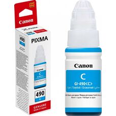Чернила GI-490C для Canon Pixma G3411, G2411, G2415, G1411, G3415 0664C001 голубые