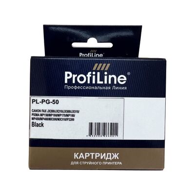 Картридж PG-50 для Canon Pixma MP160, MP150, iP2200, MP180, MP170, MP450 ProfiLine черный фото