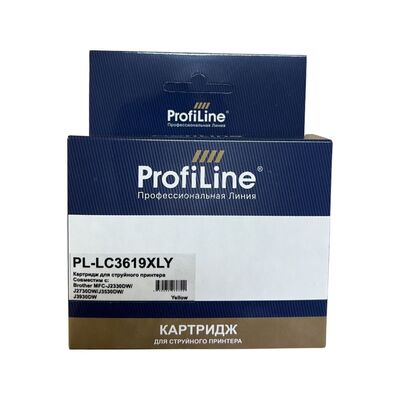 Картридж LC-3619 XLY для Brother MFC-J3930DW, MFC-J3530DW ProfiLine желтый