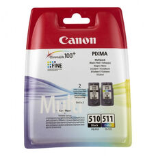 Комплект картриджей PG-510 + CL-511 для Canon Pixma MP250, MP280 2970B010 черный + цветной