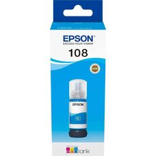 Чернила 108 для Epson EcoTank L8050, L18050, L6490 голубые (o)